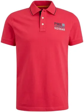 PME Legend  Piqué Poloshirt Logo Roze