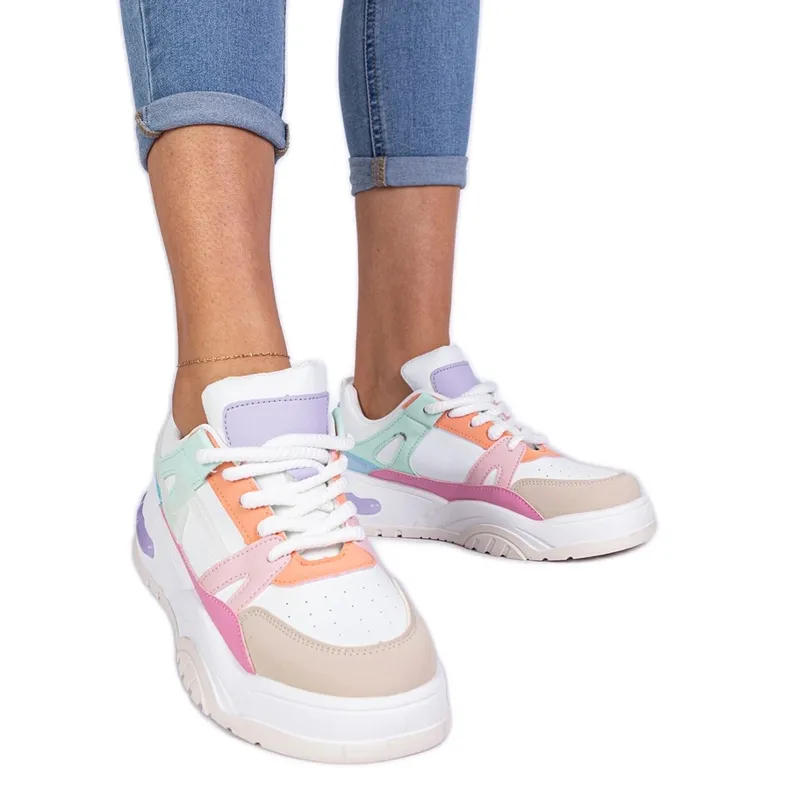 VEELKLEURIGE SNEAKERS OP HET NIVIPLATFORM